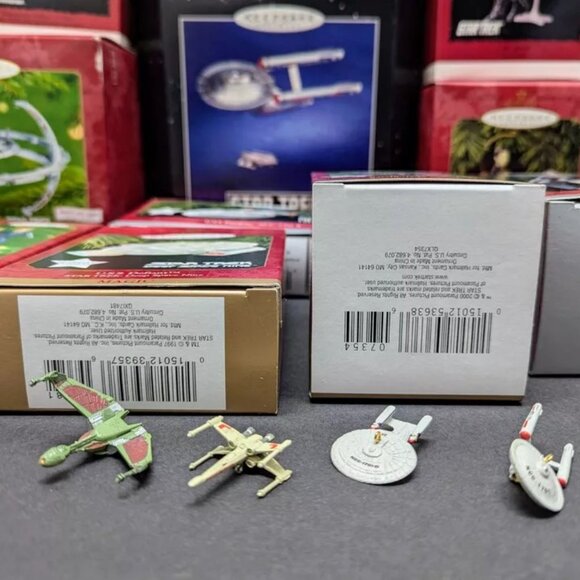 STAR TREK Hallmark Keepsake Ornaments Lot 19 Spock Borg Data Riker Janeway Rio - Picture 5 of 6